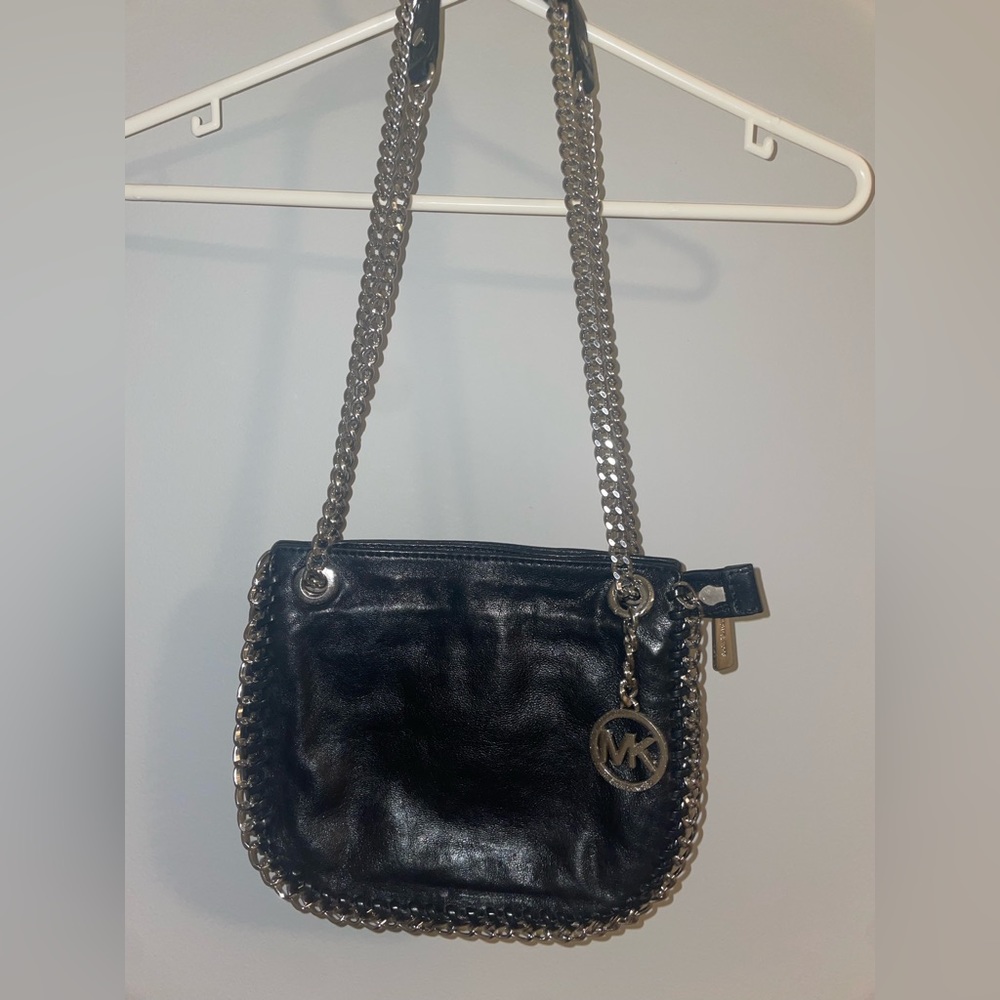 Michael Kors Leather Purse with Adjustable Chain Strap